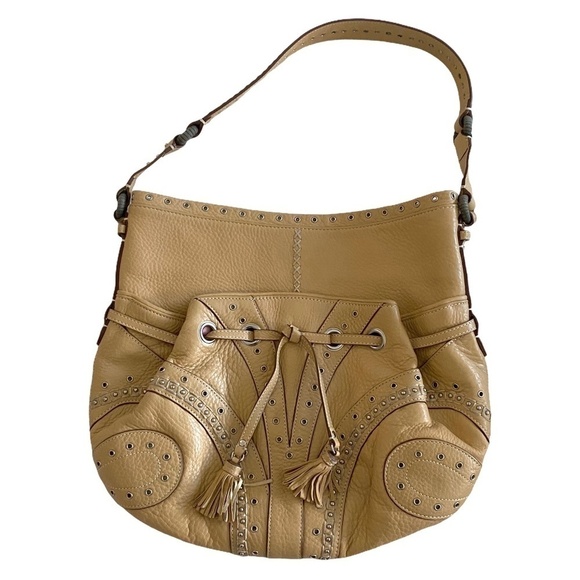 Cole Haan Tan Leather Shoulder Bag - Picture 1 of 8